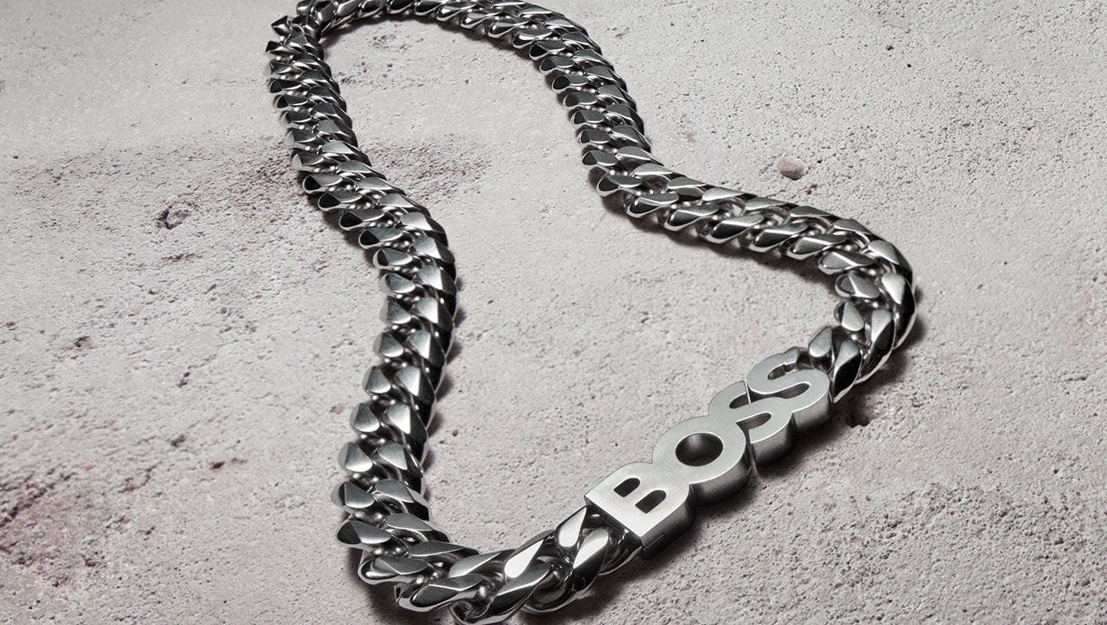 Shop Hugo Boss Unisex Street Style Chain Plain Stainless Logo by  Brown‐Fluffy | BUYMA